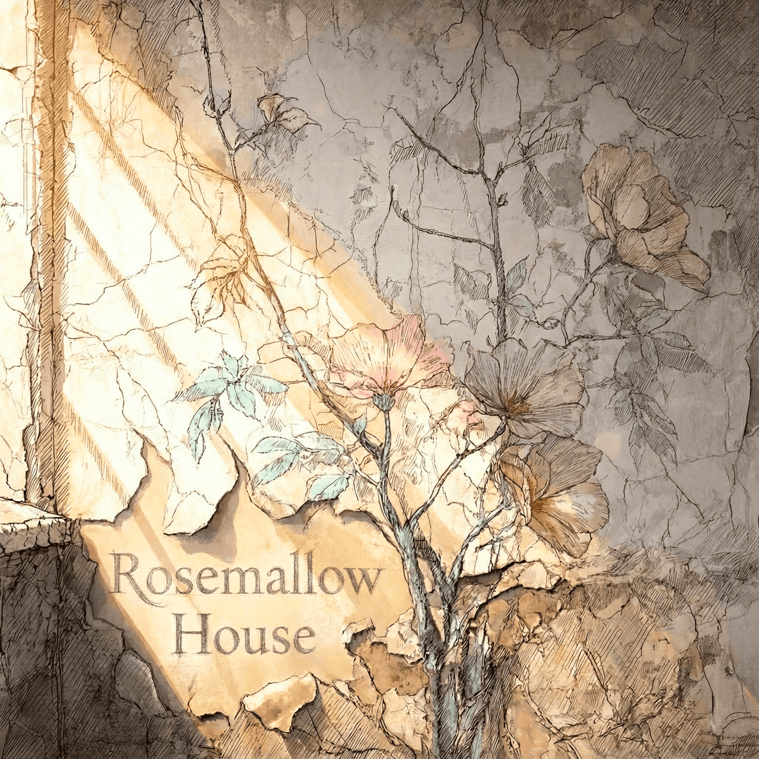 Rosemallow House cover art — a colour illustration of the house